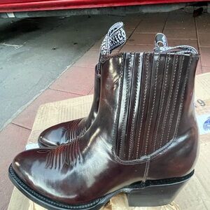 Men's Brown Leather Boots Calexico size 7\5